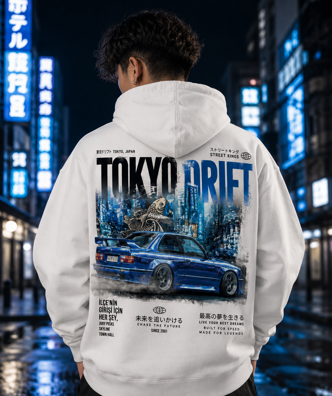 Tokyo Drift bleu sweat