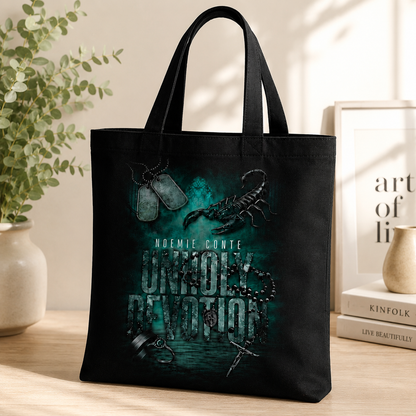 Unholy devotion tote bag
